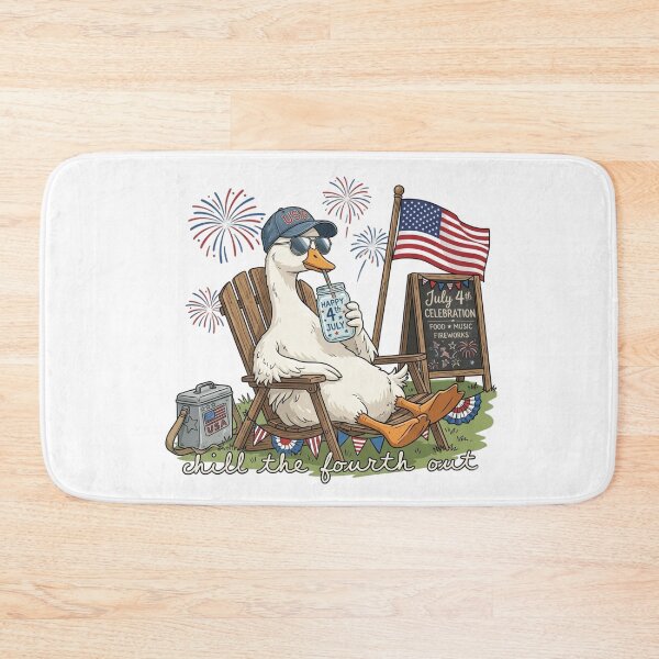 Item preview, Chill the Fourth Out Patriotic Duck Fireworks designed and sold by colorsartss.