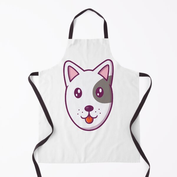 Item preview, Cute White Dog with Grey Eye Patch designed and sold by kjpwr.