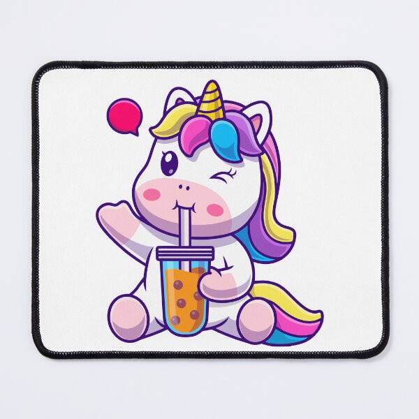 Item preview, Cute Unicorn Drinking Bubble Tea Boba designed and sold by kjpwr.