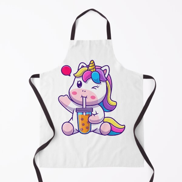 Item preview, Cute Unicorn Drinking Bubble Tea Boba designed and sold by kjpwr.