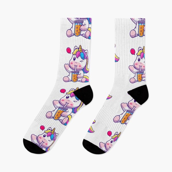 Item preview, Cute Unicorn Drinking Bubble Tea Boba designed and sold by kjpwr.
