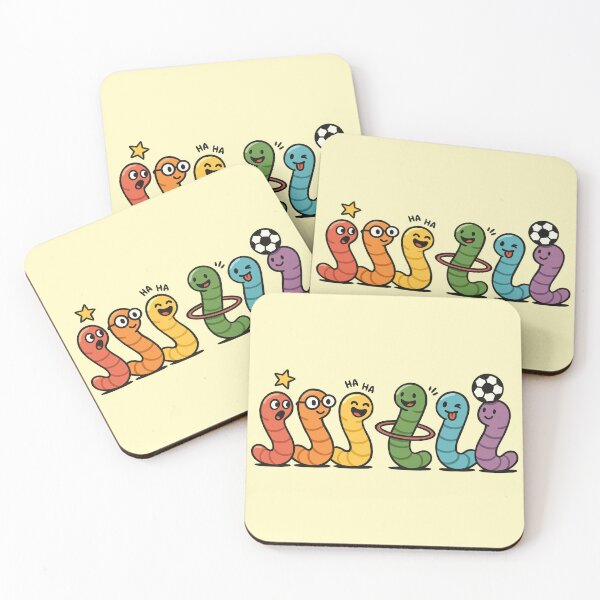 Item preview, Silly Rainbow Worms designed and sold by Ghost on Toast.