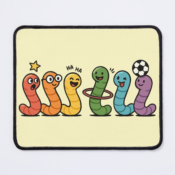 Item preview, Silly Rainbow Worms designed and sold by Ghost on Toast.
