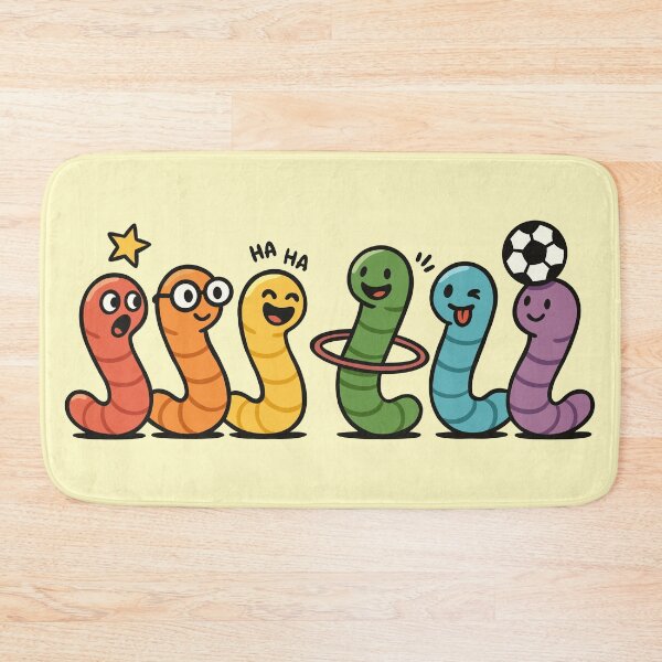 Item preview, Silly Rainbow Worms designed and sold by Ghost on Toast.