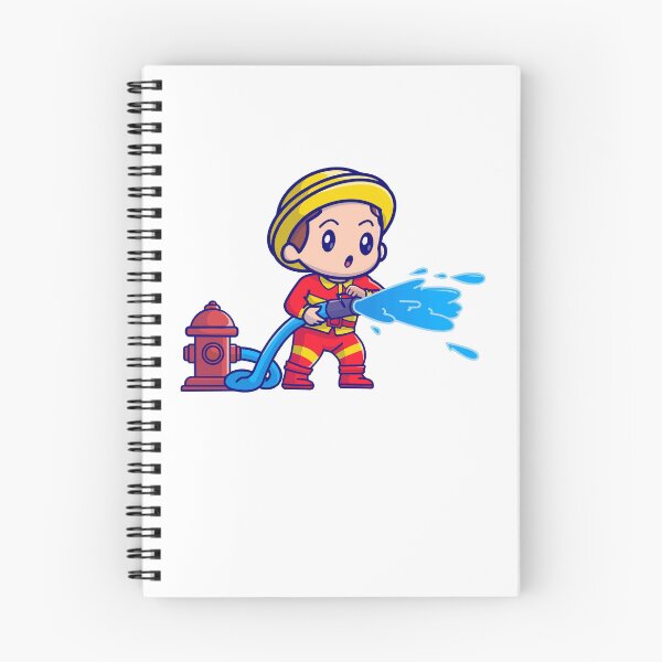 Item preview, Cute Chibi Firefighter with Hose designed and sold by kjpwr.