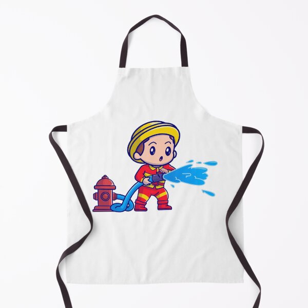 Item preview, Cute Chibi Firefighter with Hose designed and sold by kjpwr.