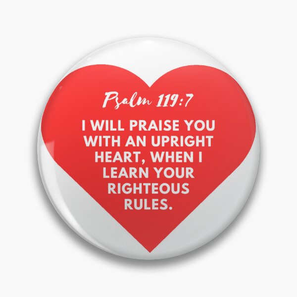 Item preview, Psalm 119:7 designed and sold by AllAroundArtist.