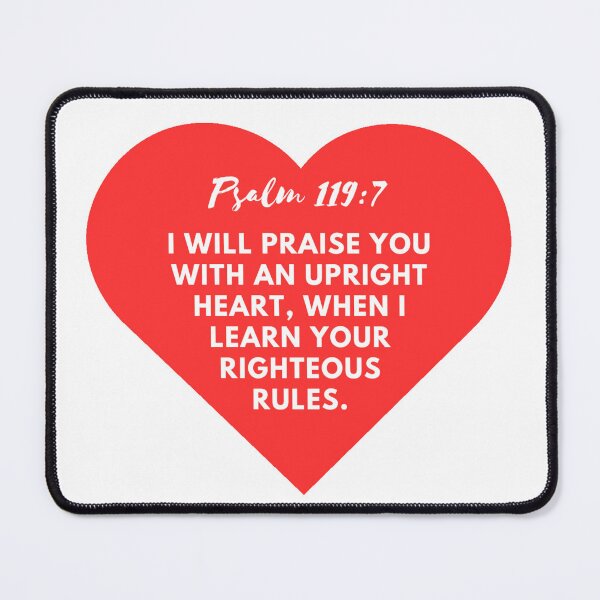 Item preview, Psalm 119:7 designed and sold by AllAroundArtist.