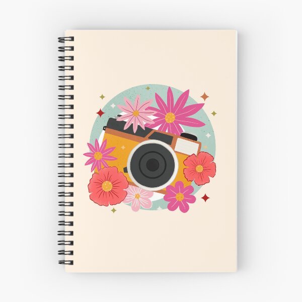 Item preview, Vintage camera and flowers - retro bubble badge designed and sold by Home Cyn Home.