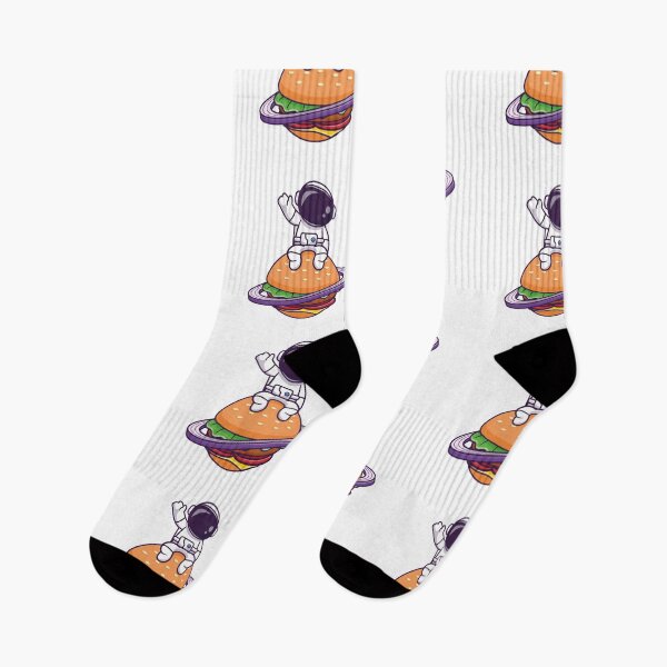 Item preview, Astronaut Sitting on Saturn Burger Planet designed and sold by kjpwr.