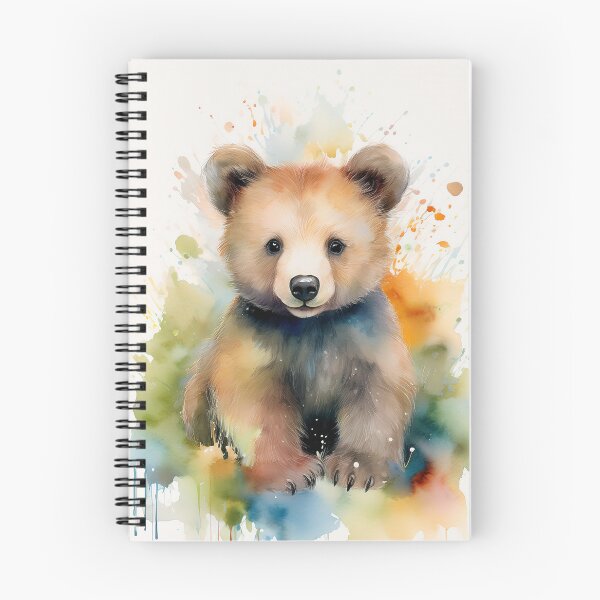 Item preview, Cute Woodland Bear Cub Watercolor designed and sold by Wildflower Mama Designs.