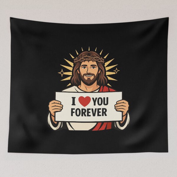 Item preview, Jesus Loves You Forever | Christian Valentine | I Love You Forever Faith | Religious Gift  designed and sold by stylishdzign.