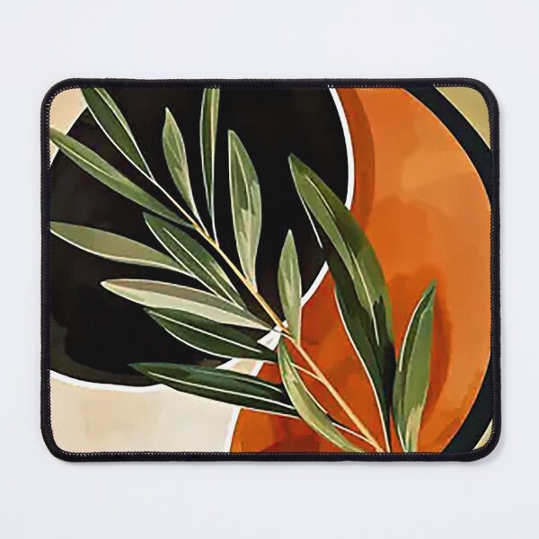 Item preview, Boho Abstract Minimalist Leaf Design In Warm Earthtones designed and sold by DEC02.