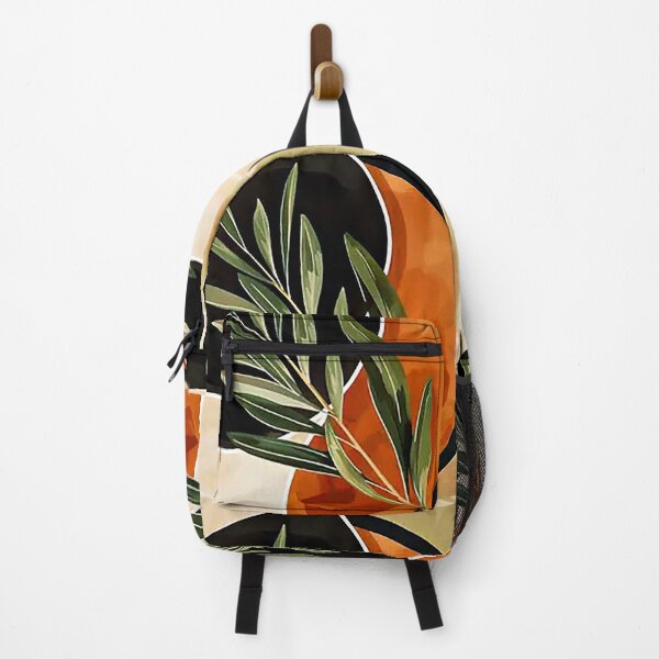 Item preview, Boho Abstract Minimalist Leaf Design In Warm Earthtones designed and sold by DEC02.