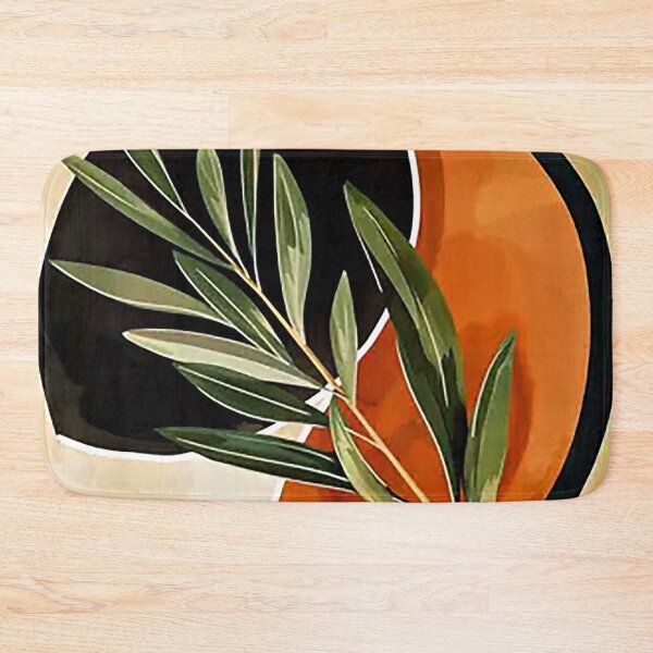Item preview, Boho Abstract Minimalist Leaf Design In Warm Earthtones designed and sold by DEC02.