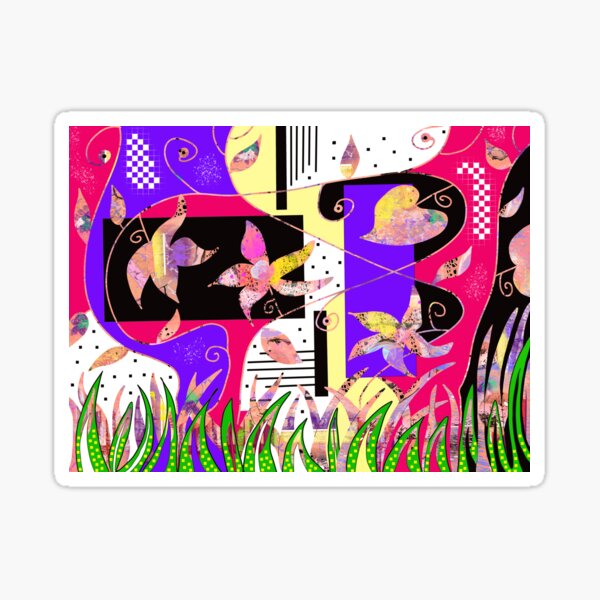 Mid-Summer pinks Sticker