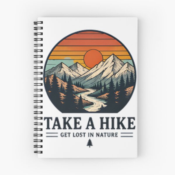 Item preview, Take A Hike Get Lost In Nature Retro Sunset designed and sold by RizziesDesign.