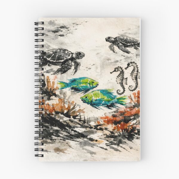 Item preview, Weathered Reef Currents with Textured Marine Life designed and sold by WildlifeInc.