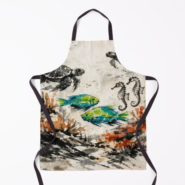 Item preview, Weathered Reef Currents with Textured Marine Life designed and sold by WildlifeInc.