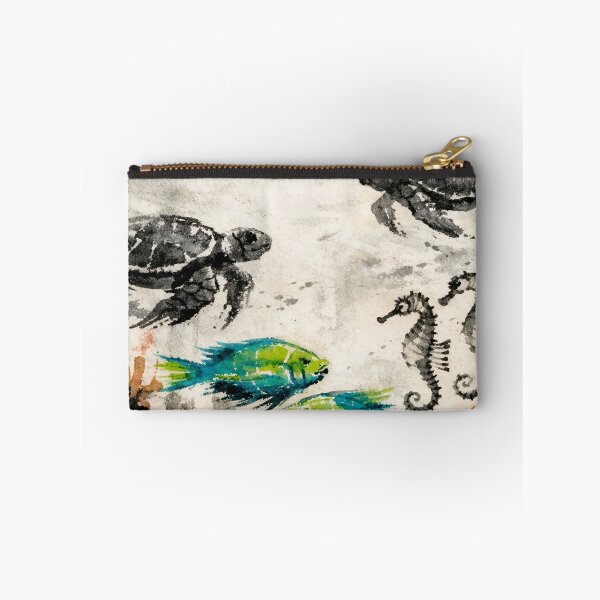 Item preview, Weathered Reef Currents with Textured Marine Life designed and sold by WildlifeInc.