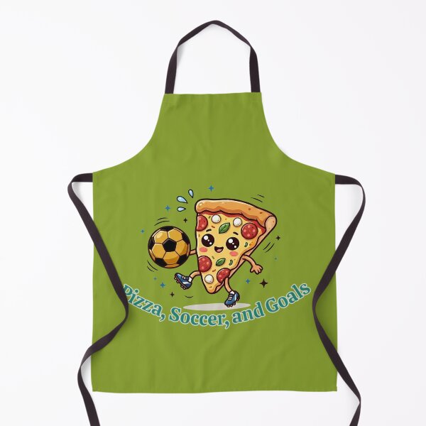 Artikelvorschau, Pizza, Fußball und Tore – Lustiger Kawaii-Pizza-Athlet entworfen und verkauft von jo-e-basta.
