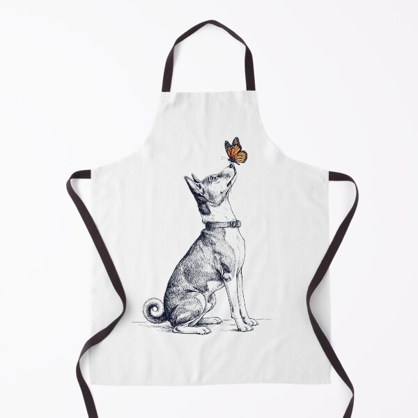 Item preview, Vintage Basenji with Butterfly Dog Lover designed and sold by DoodleTortle.