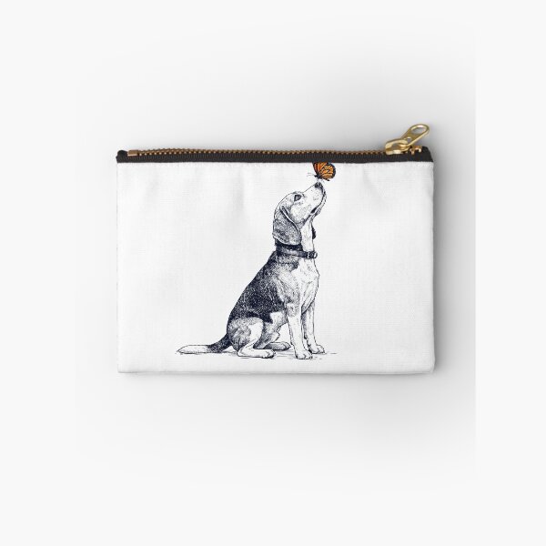 Item preview, Vintage Beagle with Butterfly Dog Lover designed and sold by DoodleTortle.