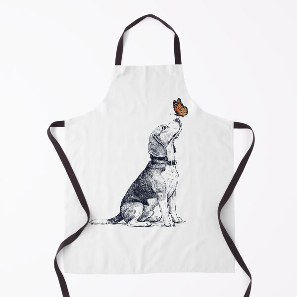 Item preview, Vintage Beagle with Butterfly Dog Lover designed and sold by DoodleTortle.
