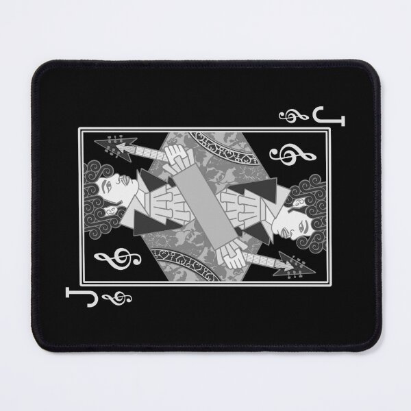 Item preview, 80s Funk Rock Jack Playing Card Art (Black & White) designed and sold by LizuliArt.