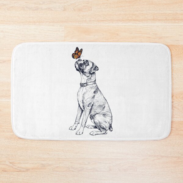 Artikelvorschau, Vintage Boxerhund mit Schmetterling für Hundeliebhaber entworfen und verkauft von DoodleTortle.