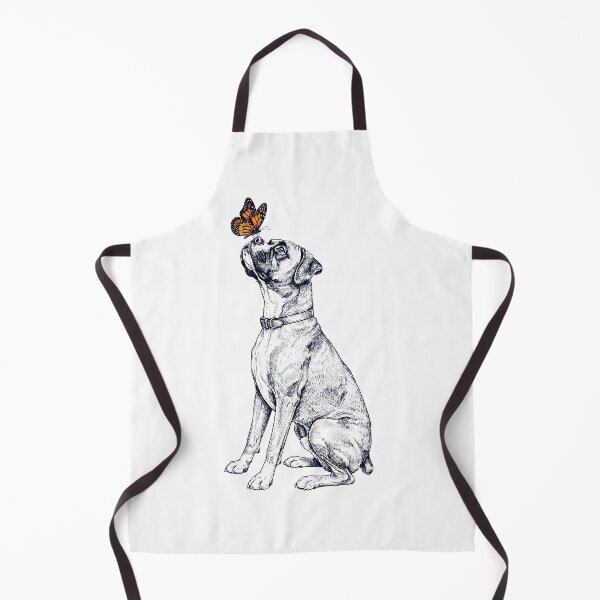 Item preview, Vintage Boxer Dog with Butterfly Dog Lover designed and sold by DoodleTortle.