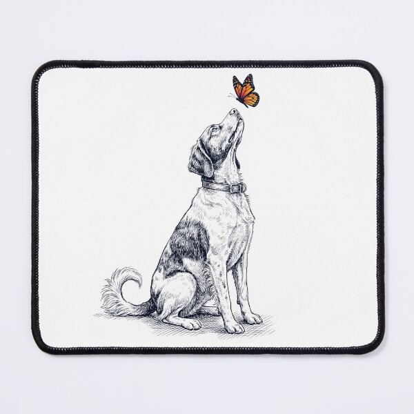 Item preview, Vintage Brittany with Butterfly Dog Lover designed and sold by DoodleTortle.