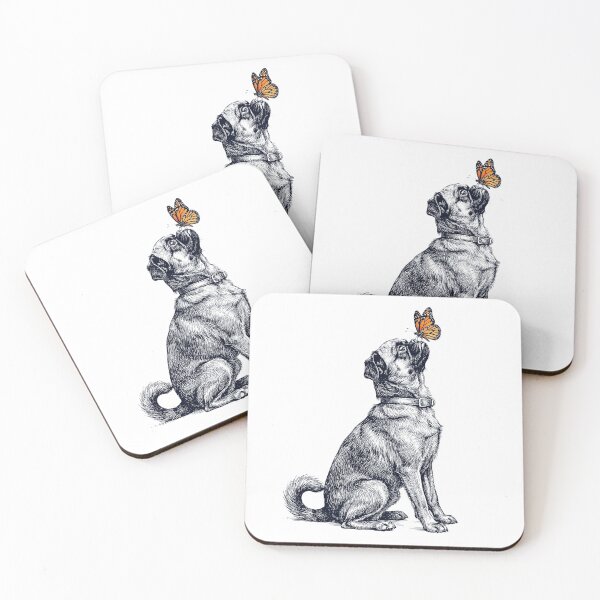 Item preview, Vintage Brussels Griffon with Butterfly Dog Lover designed and sold by DoodleTortle.