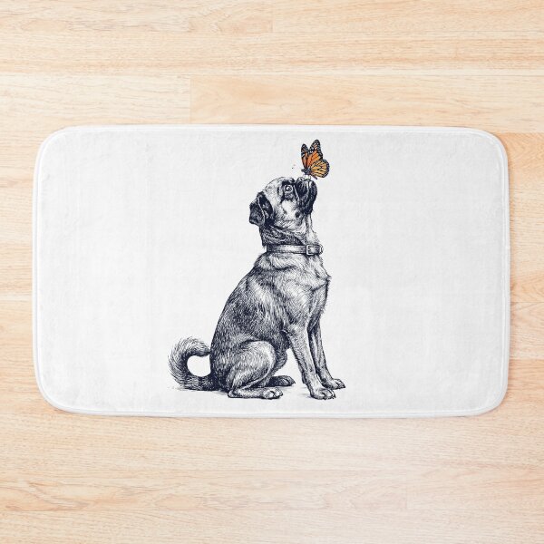Item preview, Vintage Brussels Griffon with Butterfly Dog Lover designed and sold by DoodleTortle.