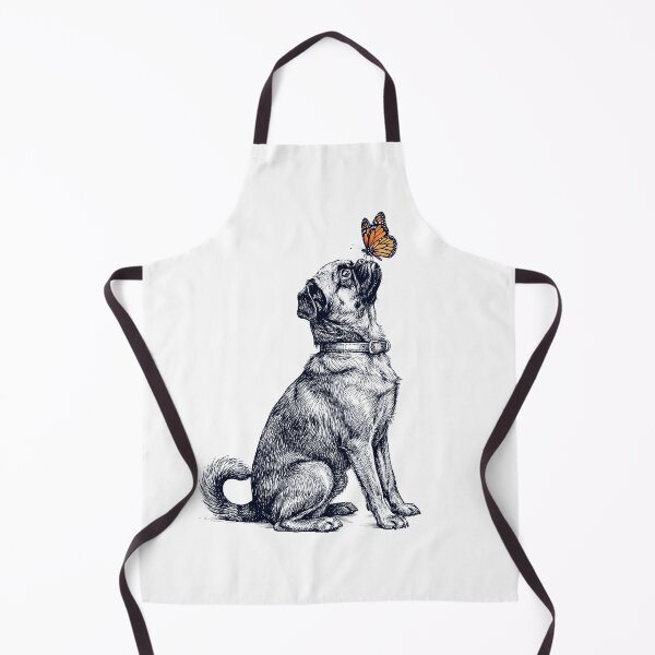 Item preview, Vintage Brussels Griffon with Butterfly Dog Lover designed and sold by DoodleTortle.