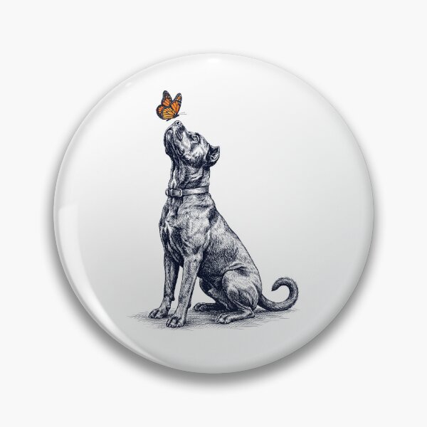 Item preview, Cane Corso vintage con mariposa amante de los perros designed and sold by DoodleTortle.