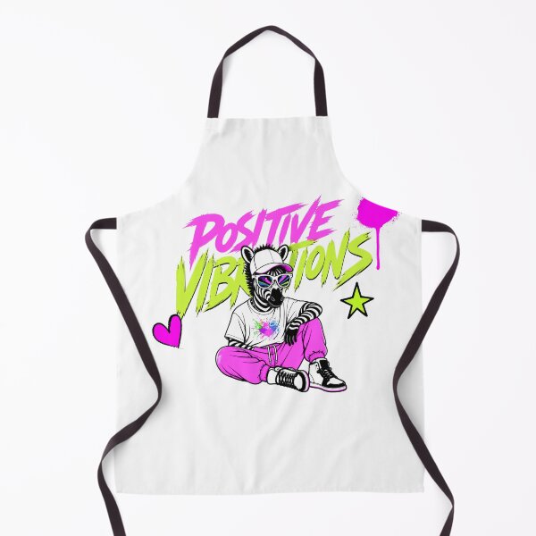 Item preview, Positive Vibrations Zebra Streetwear Neon Graphic designed and sold by Aimetoi.