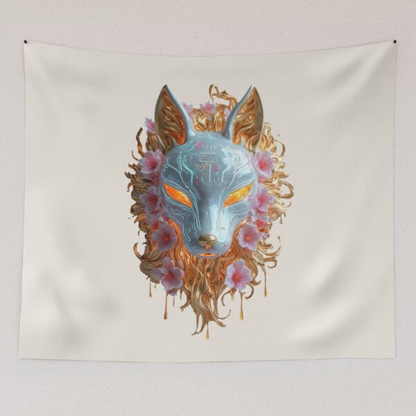 Item preview, SILK & STONE — Kitsune Blossom: Pearl Porcelain & Golden Embers I No. 02 designed and sold by Shift-Bloom.