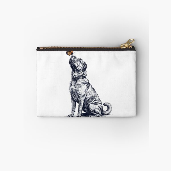 Item preview, Vintage Chinese Shar Pei with Butterfly Dog Lover designed and sold by DoodleTortle.