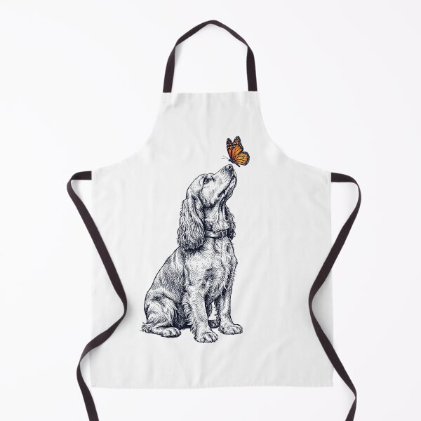 Item preview, Vintage Cocker Spaniel with Butterfly Dog Lover designed and sold by DoodleTortle.