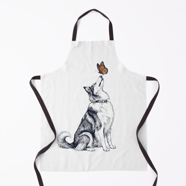Item preview, Vintage Collie with Butterfly Dog Lover designed and sold by DoodleTortle.