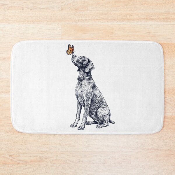 Item preview, Vintage German Shorthaired Pointer with Butterfly Dog Lover designed and sold by DoodleTortle.