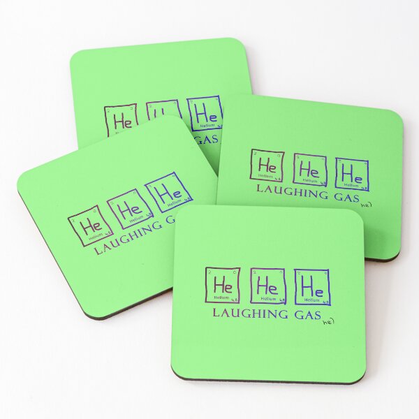 Item preview, He He He Laughing Gas – Funny Chemistry Periodic Table Design designed and sold by DESIGN by NIKOLENKO V.