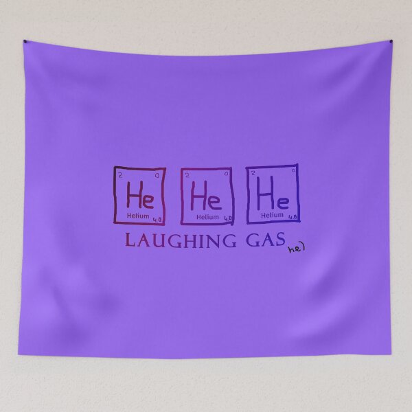 Item preview, He He He Laughing Gas – Funny Chemistry Periodic Table Design designed and sold by DESIGN by NIKOLENKO V.