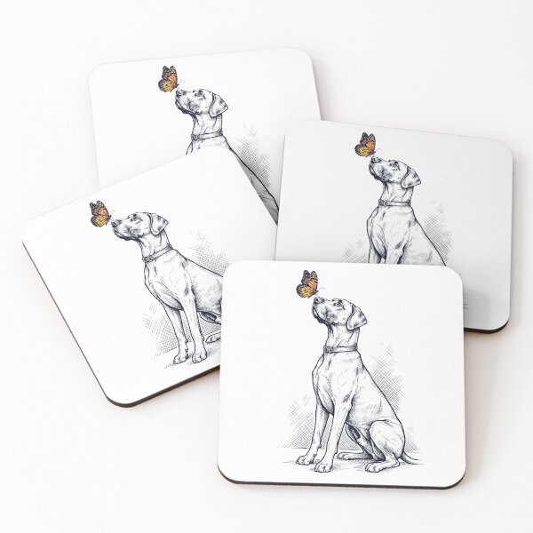 Item preview, Vintage Great Dane with Butterfly Dog Lover designed and sold by DoodleTortle.