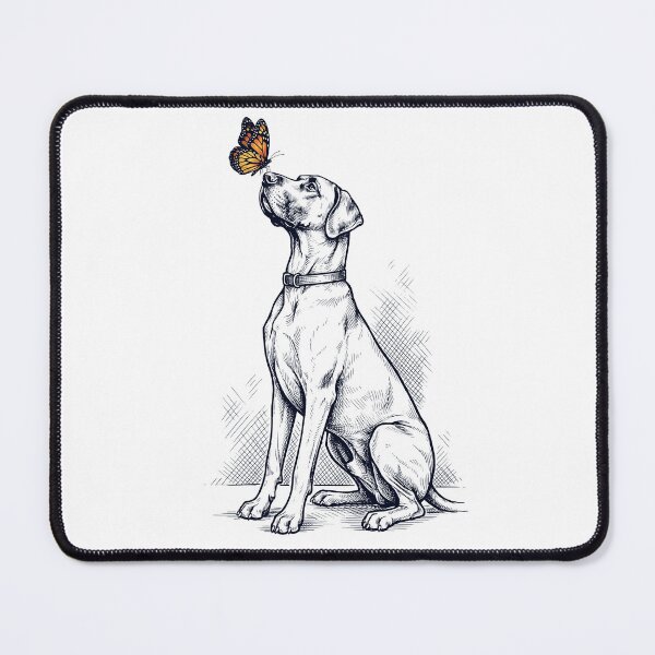 Item preview, Vintage Great Dane with Butterfly Dog Lover designed and sold by DoodleTortle.