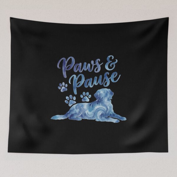 Item preview, Dog Lover Aesthetic – “Paws & Pause” Relaxing Pet Quote Minimal Design. designed and sold by UniqueArtsOnly.
