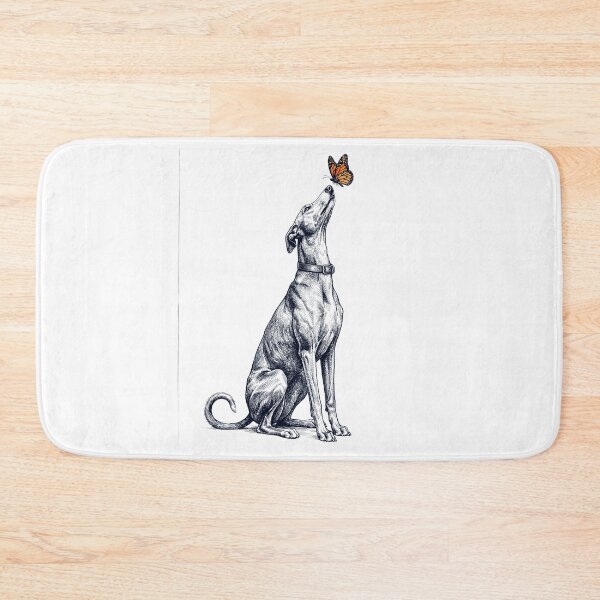 Artikelvorschau, Vintage Greyhound mit Schmetterling – Hundeliebhaber entworfen und verkauft von DoodleTortle.