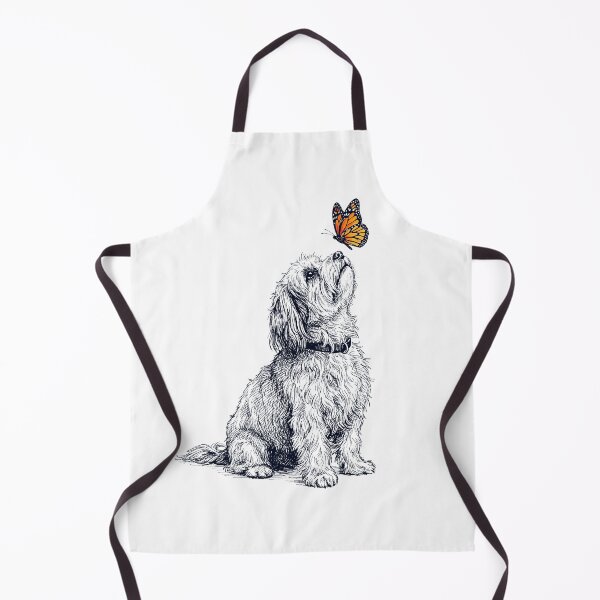 Item preview, Vintage Havanese with Butterfly Dog Lover designed and sold by DoodleTortle.