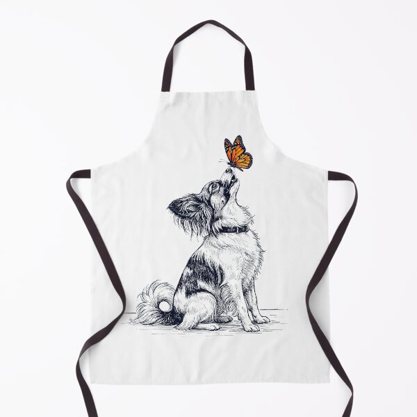 Item preview, Vintage Papillon with Butterfly Dog Lover designed and sold by DoodleTortle.